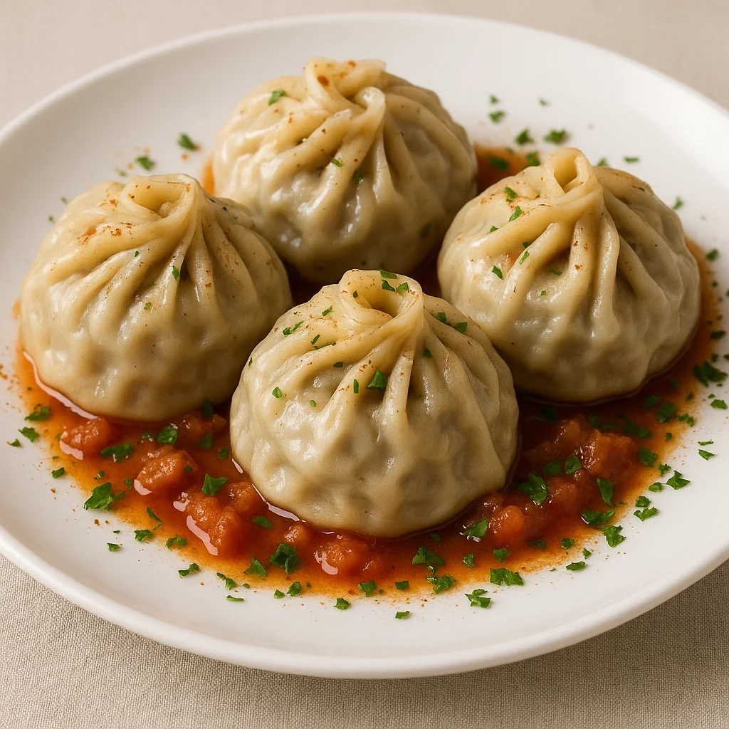 Манты афганские с бараниной и луком