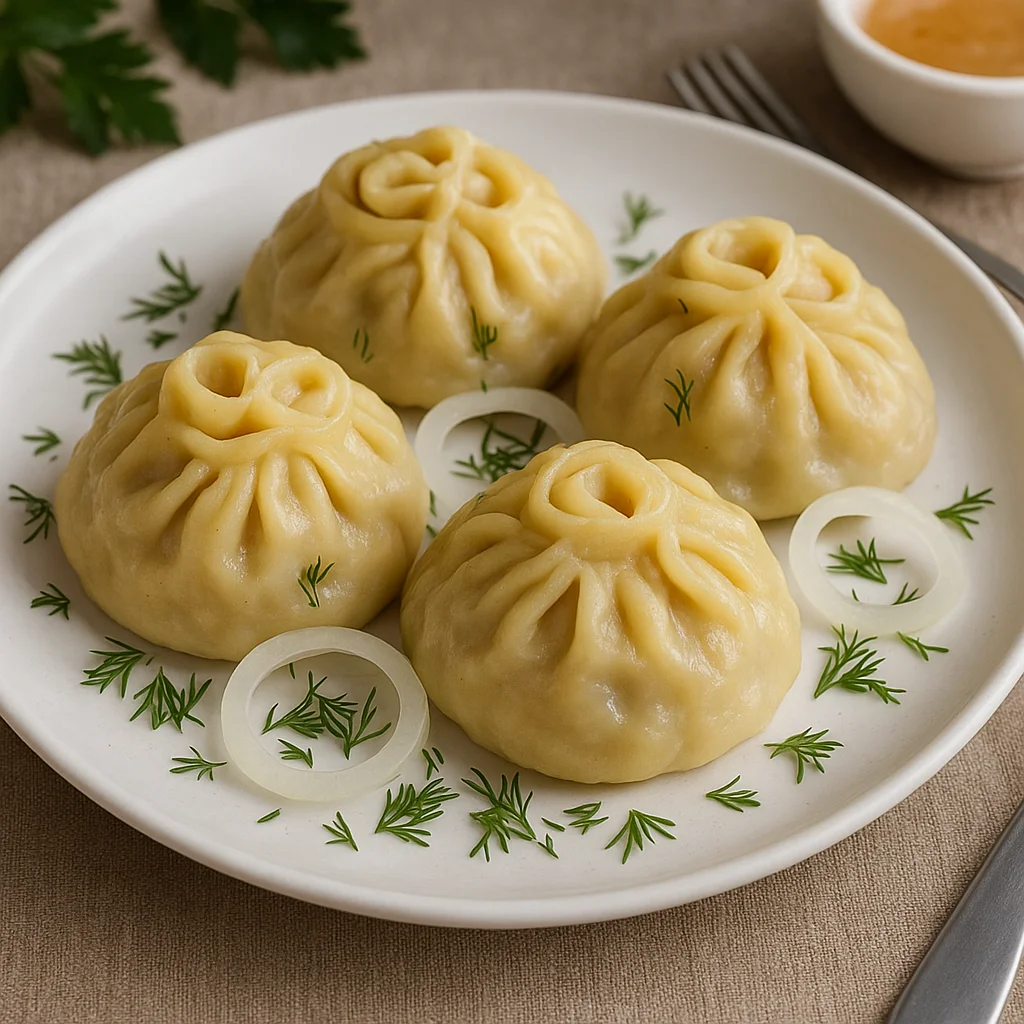 Манты с мясом
