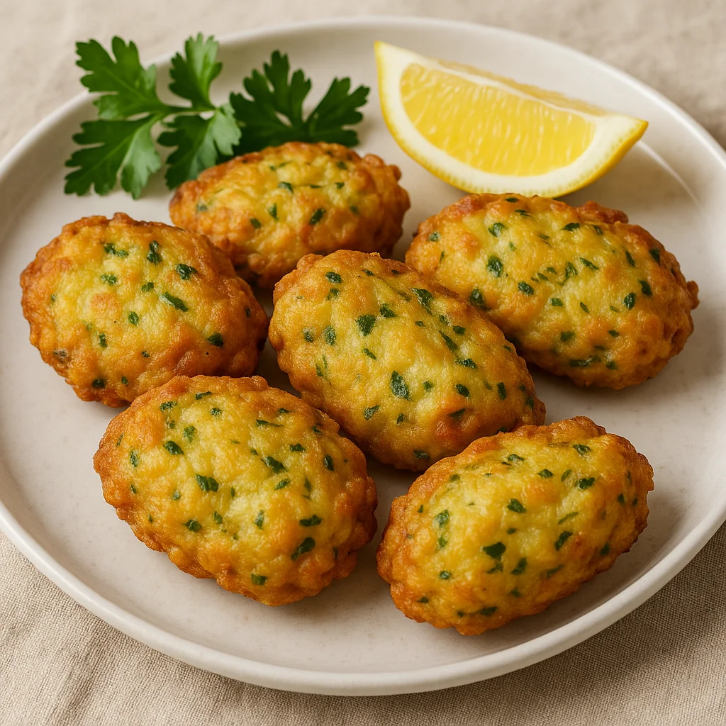 Патаниска (Португальские рыбные оладьи из трески)