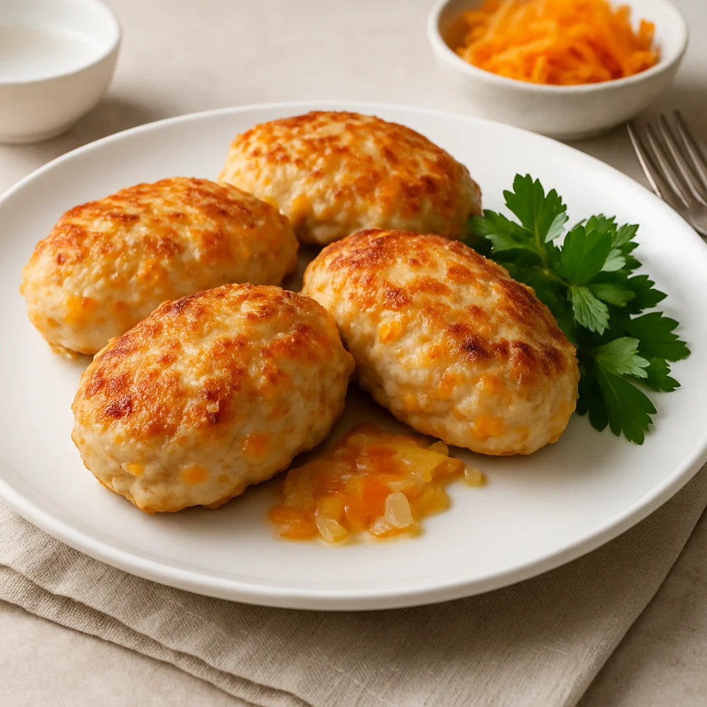 Куриные котлеты с морковью и луком