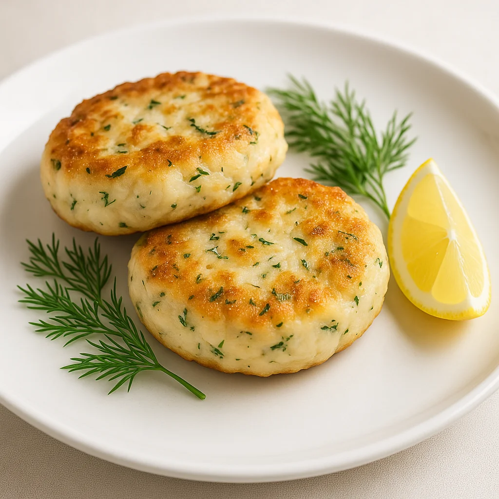 Рыбные котлеты с укропом и лимоном