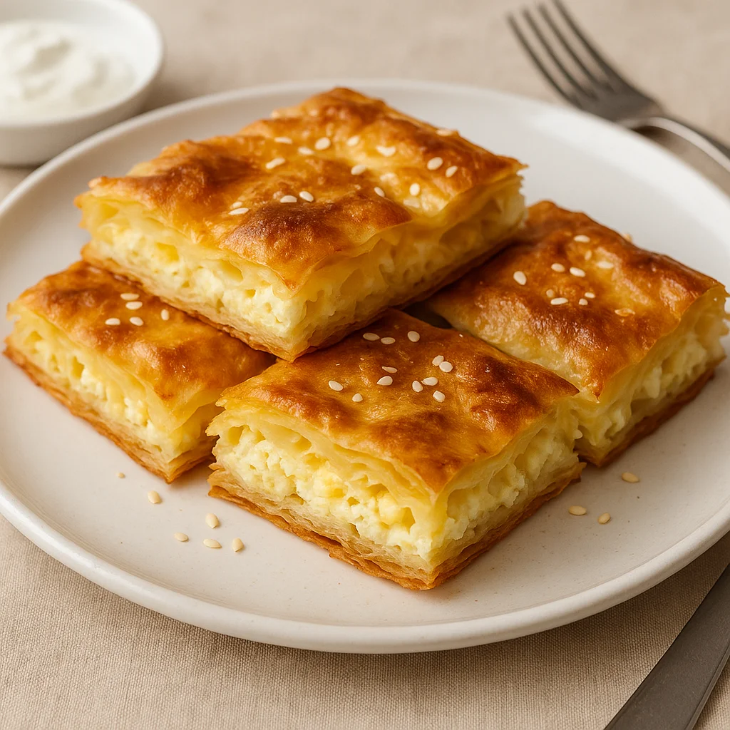 Баница с брынзой и яйцом