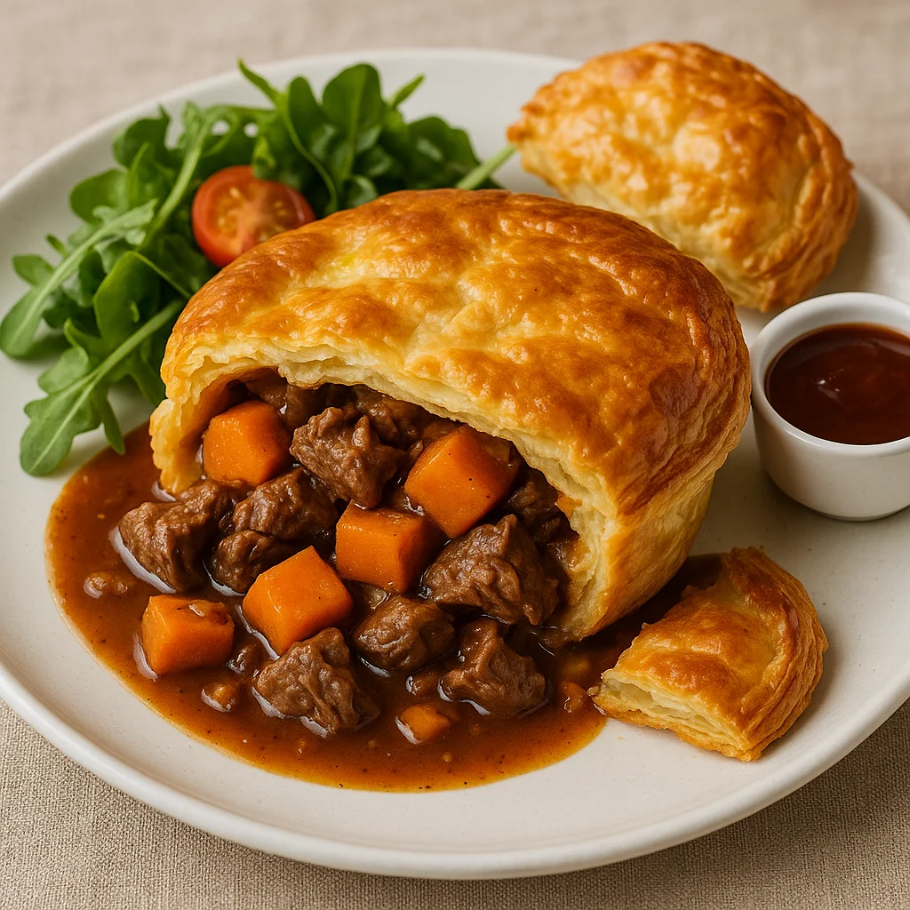 Пай с бараниной и кумарой