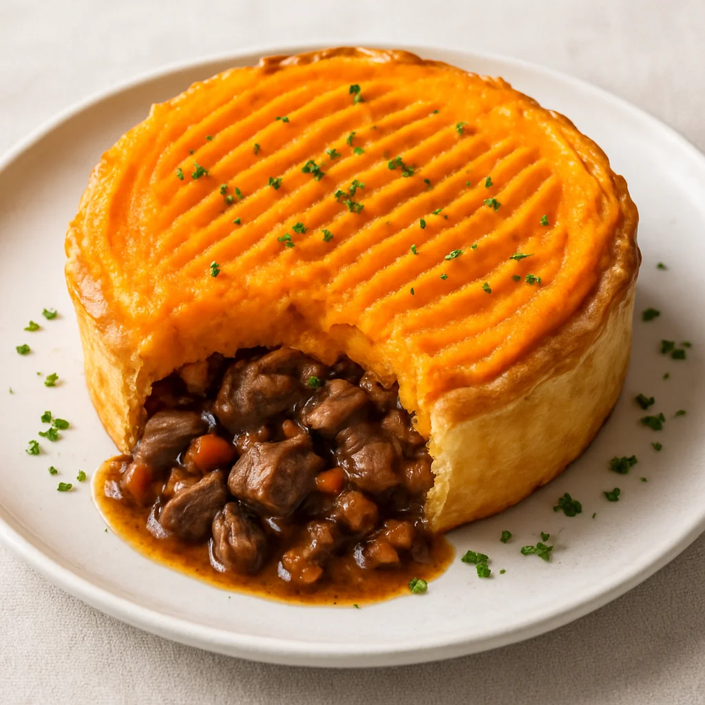Пай с бараниной и бататом