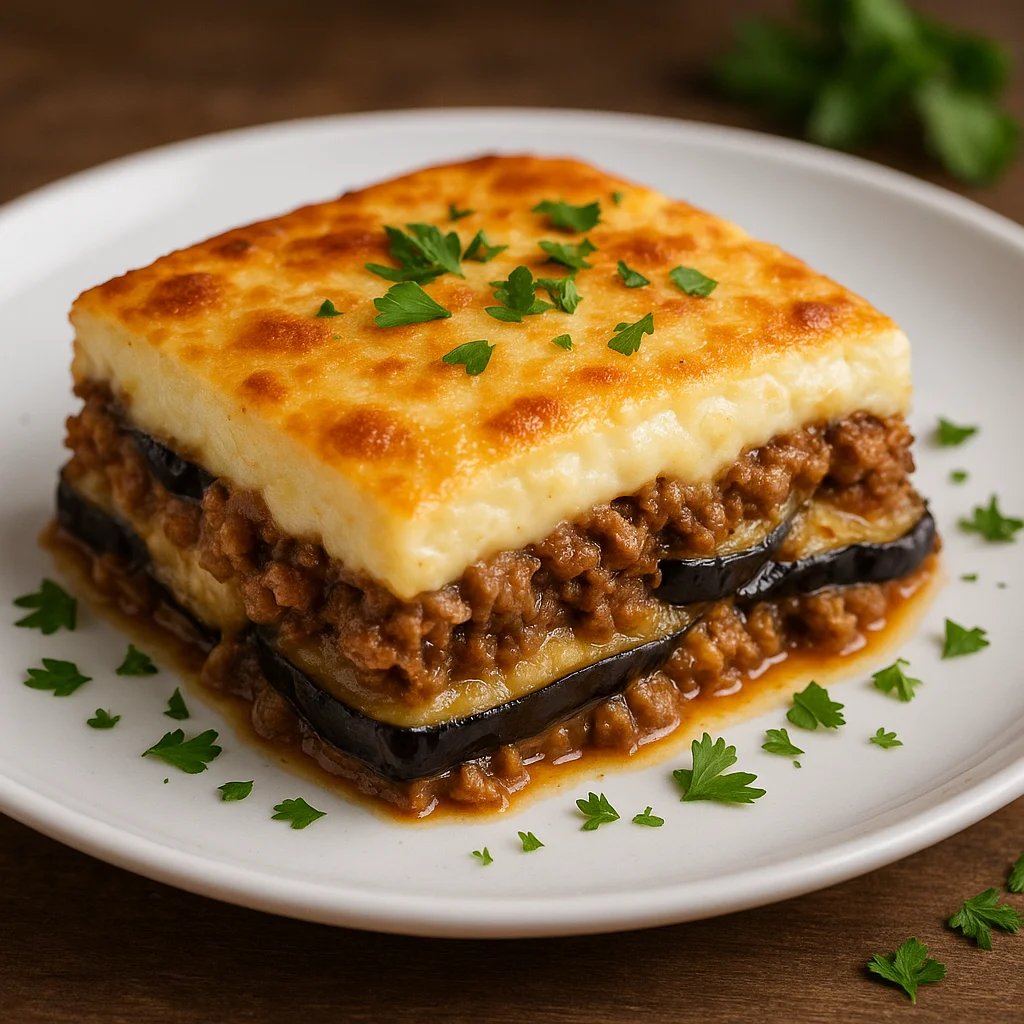 Мусака с баклажанами