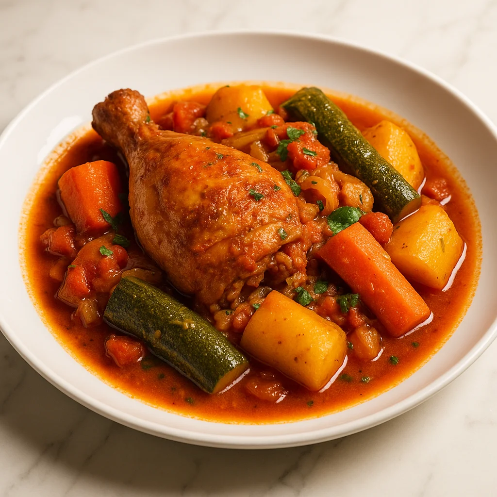 Мруузия с курицей и овощами