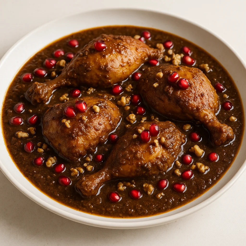 Фесенджан — иранское рагу с гранатом и грецкими орехами