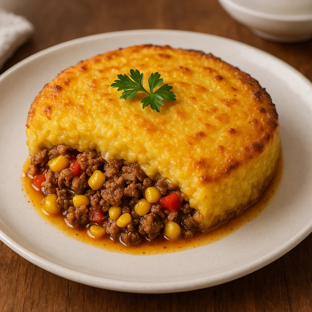 Пастель де чокло (чилийская кукурузная запеканка)